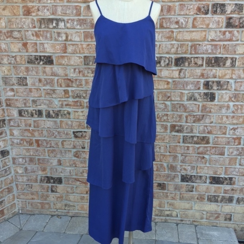 NWT Old Navy Layered Maxi Dress Blue S